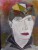 Portrait d'un jeune homme. Pastels sur papier avec encadrement noir. Oeuvre réalisée par Soffya, inscrite à la Maison des artistes. 